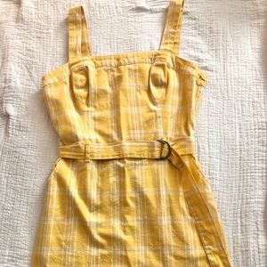 Yellow Paid Dress NWT